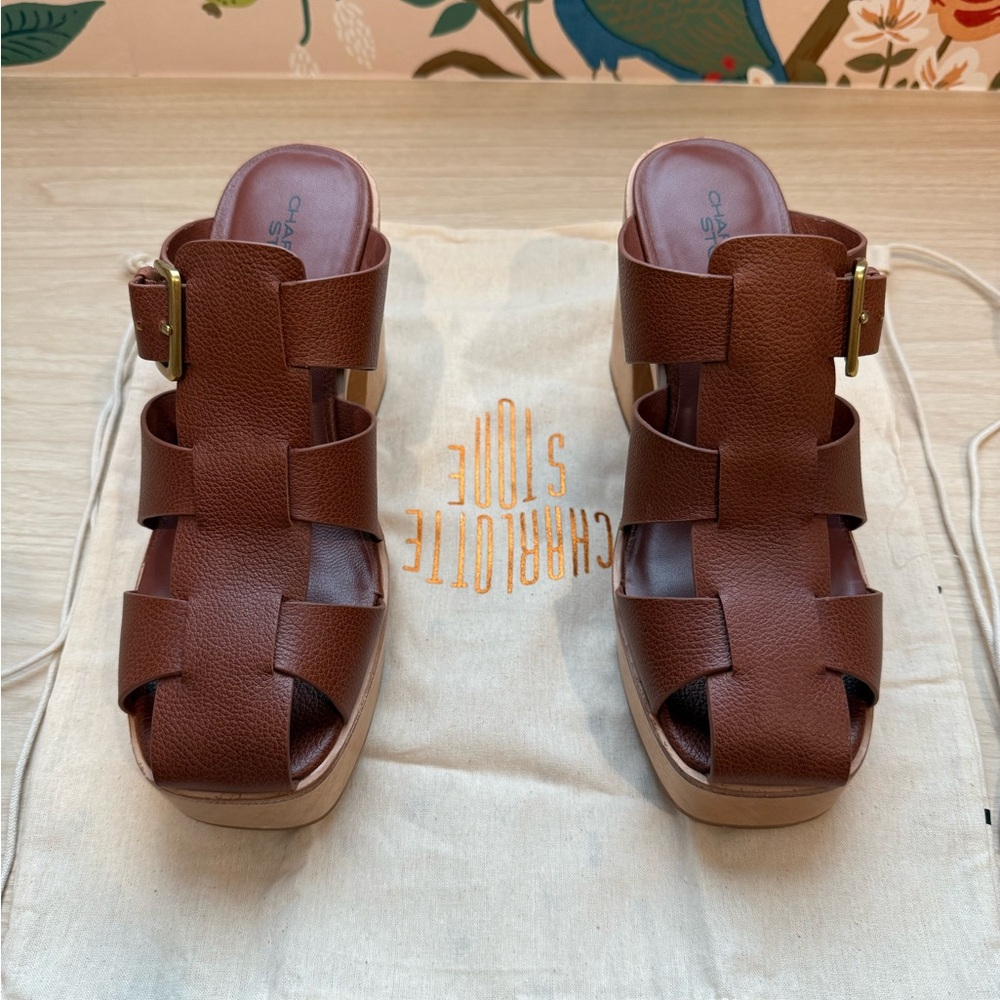 Charlotte Stone Porto Clog in Hickory